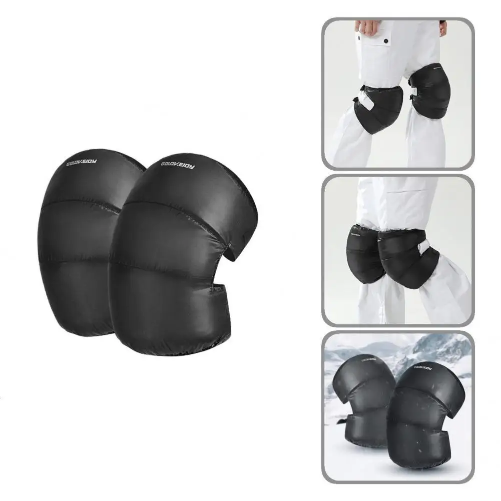 

Lint 1 Pair Fashionable Winter Thickening Down Knee Warmer Outdoor Supplies Down Elbow Pads Skin-friendly for Winter