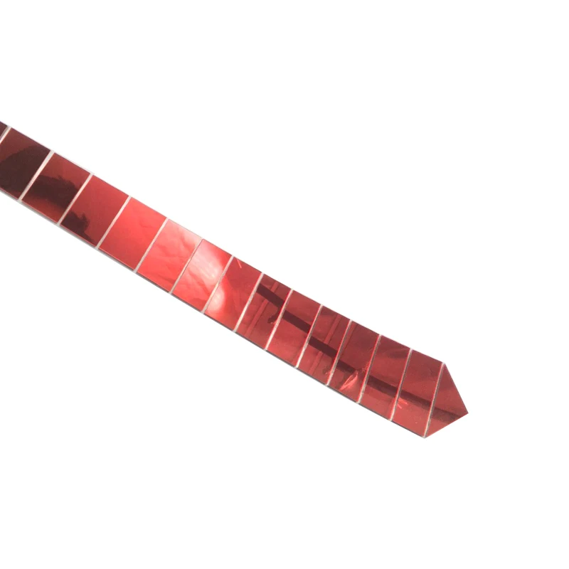 Модный тонкий полосатый бордовый Галстук Свадебная вечеринка зеркальный винный