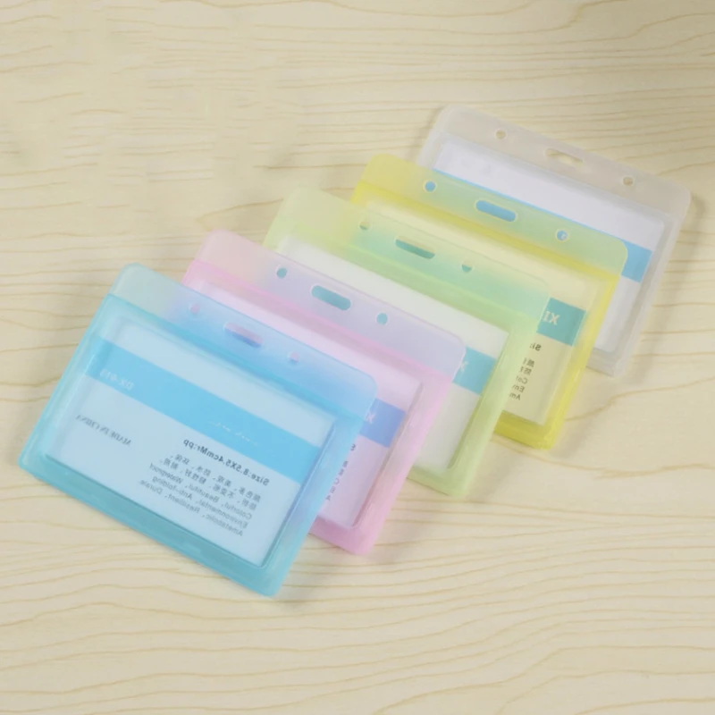 Горизонтальный прозрачный держатель для значков рабочий карточка рабочего