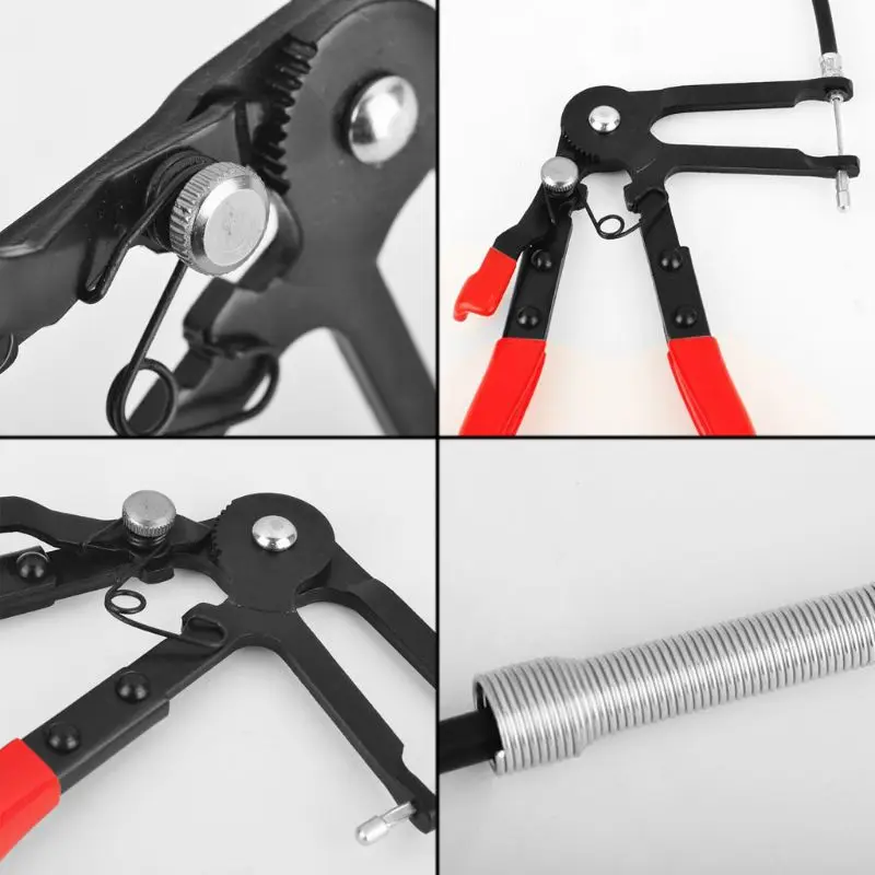 

Auto Vehicle Tools Cable Type Flexible Wire Long Reach Hose Clamp Pliers For Car H4GC