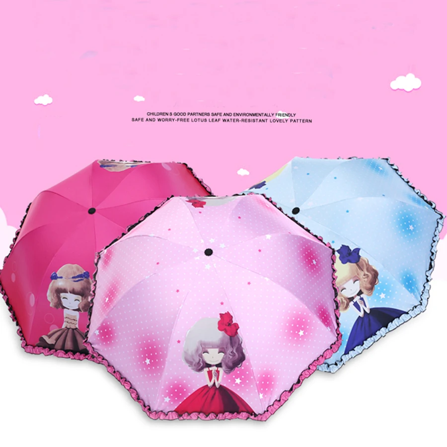 УФ-Виниловый солнцезащитный Солнечный зонт творческие детские зонты для девочек