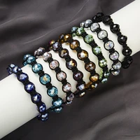 crystal rhinestone beaded bracelet for women fashion bohemian adjustable woven multicolor charm bracelets jewelry gift wholesale