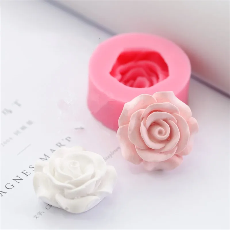 Мини-розовый цветок силиконовые формы для помадки на торт DIY декоративная форма