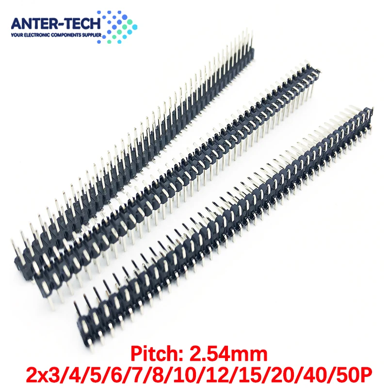 10 шт. SMD SMT 2*2/3/4/5/6/7/8/9/10/12/16/20/40/ PIN двухрядный штырьковый разъем 2 54 мм шаг для ленты