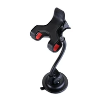 360 degree rotating navigation frame car windshield suction cup mount holder cradle for mobile cell phone black color