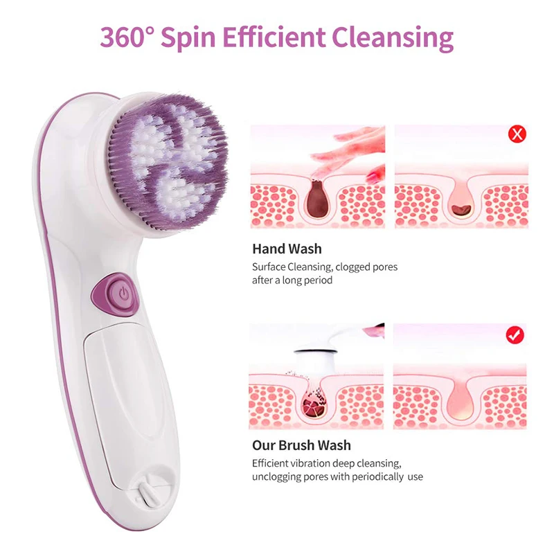 5 в 1 электрическая Очищающая пенка для очищения пор Водонепроницаемый Угри