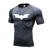 compression shirt gym suit mens summer t shirt short sleeves functional t shirt man tops tees stretch slim bodybuilding top