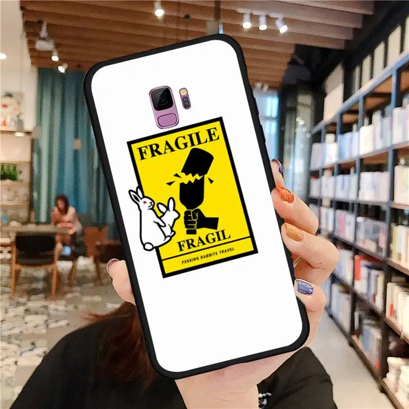 

Japan ins trend rogue rabbit pattern design Phone Case For Samsung galaxy S 7 8 9 10 20 edge A 6 10 20 30 50 51 70 note 10 plus