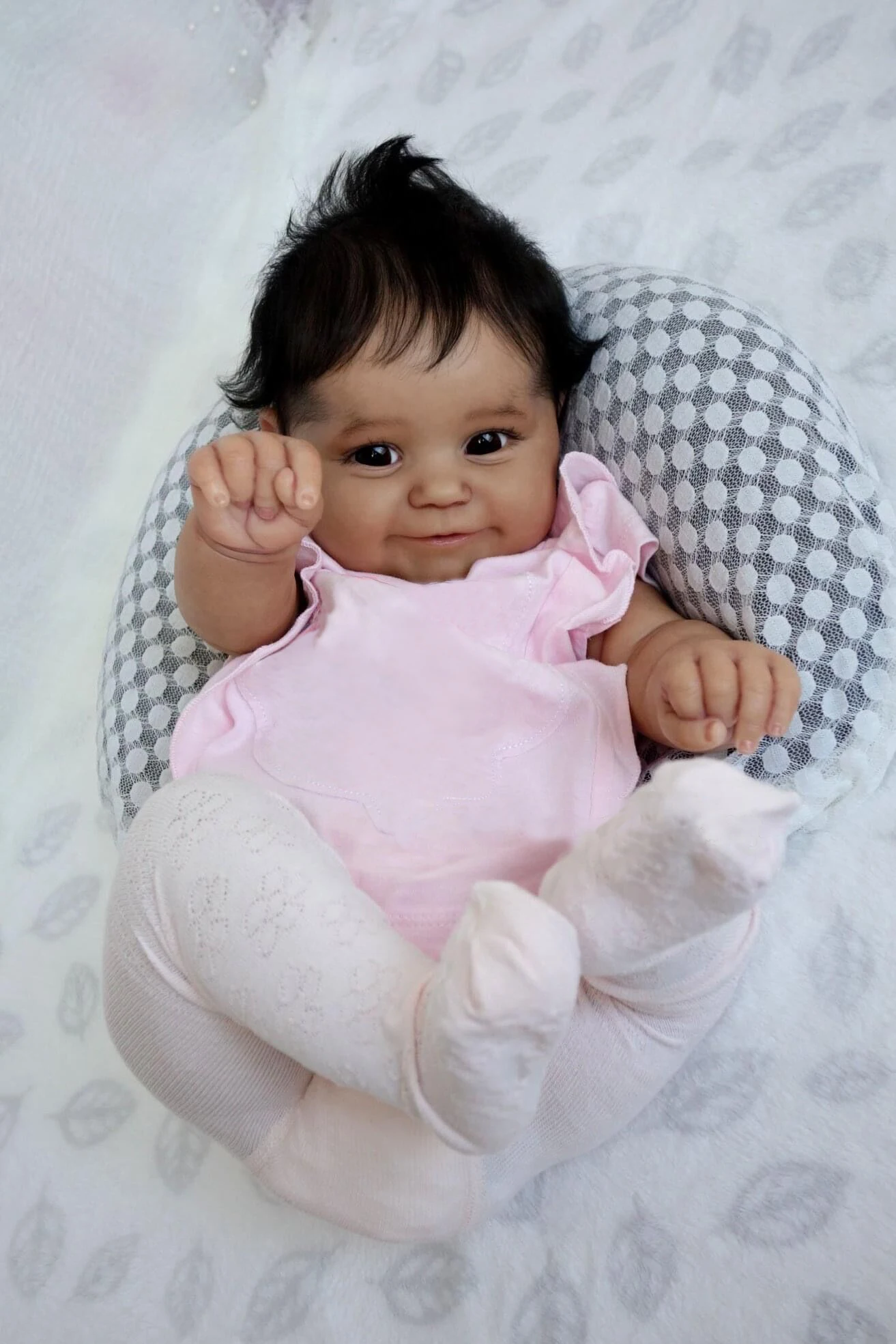NPK 50 см Мягкая Черная кожа для тела афроамериканский младенец Maddie Reborn Baby Girl гибкие