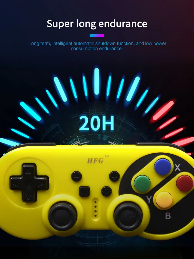 Новый беспроводной USB геймпад с вибрацией джойстик для ПК контроллер Windows Mac OS Android