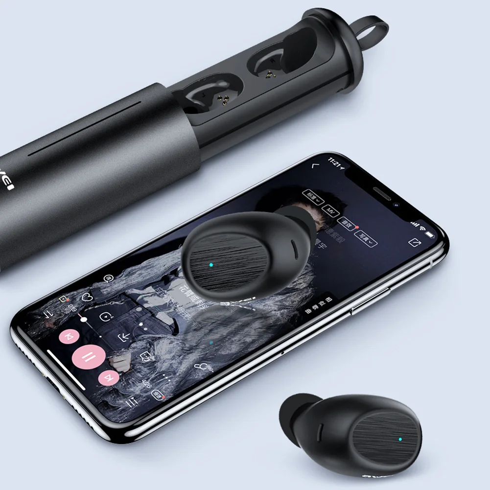 Наушники вкладыши AWEI T55 Bluetooth наушники 5 0 качество звука Hi Fi с микрофоном