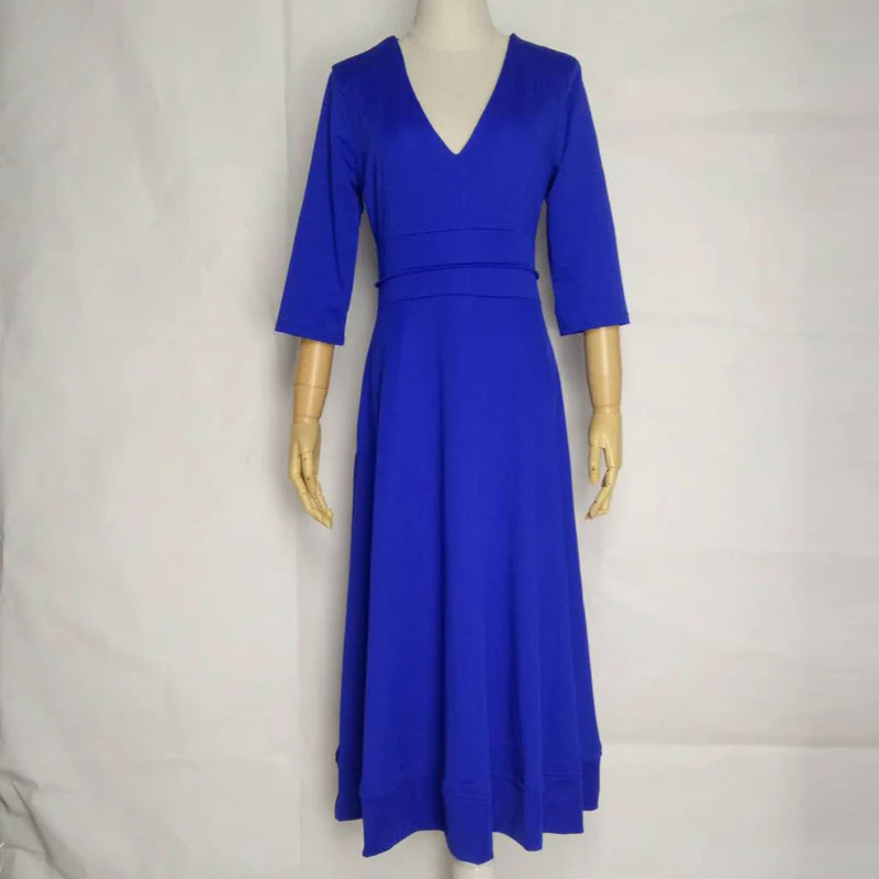 Осень 2020 женское повседневное бальное платье размера плюс Женские винтажные