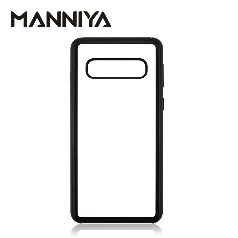 MANNIYA for Samsung Galaxy S10 S10 Plus S10 Lite Sublimation Blank rubber phone Case with Aluminum Inserts 10pcs/lot