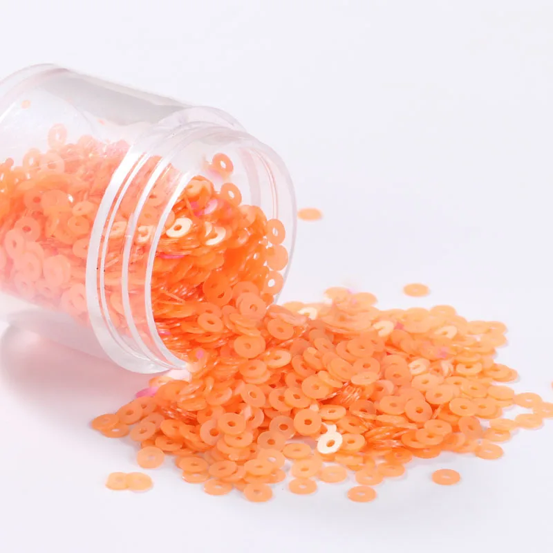 10 г (2000 шт.) в упаковке 3 мм плоские круглые матовые пайетки ПВХ рассыпчатые для