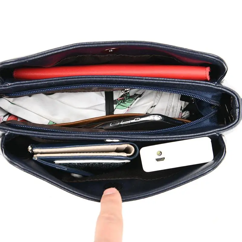 

PU Leather Shoulder Crossbody Bags for Women 2021 Simple Ladies Designer Handbags High Quality Messenger Bag Purses and Handbags