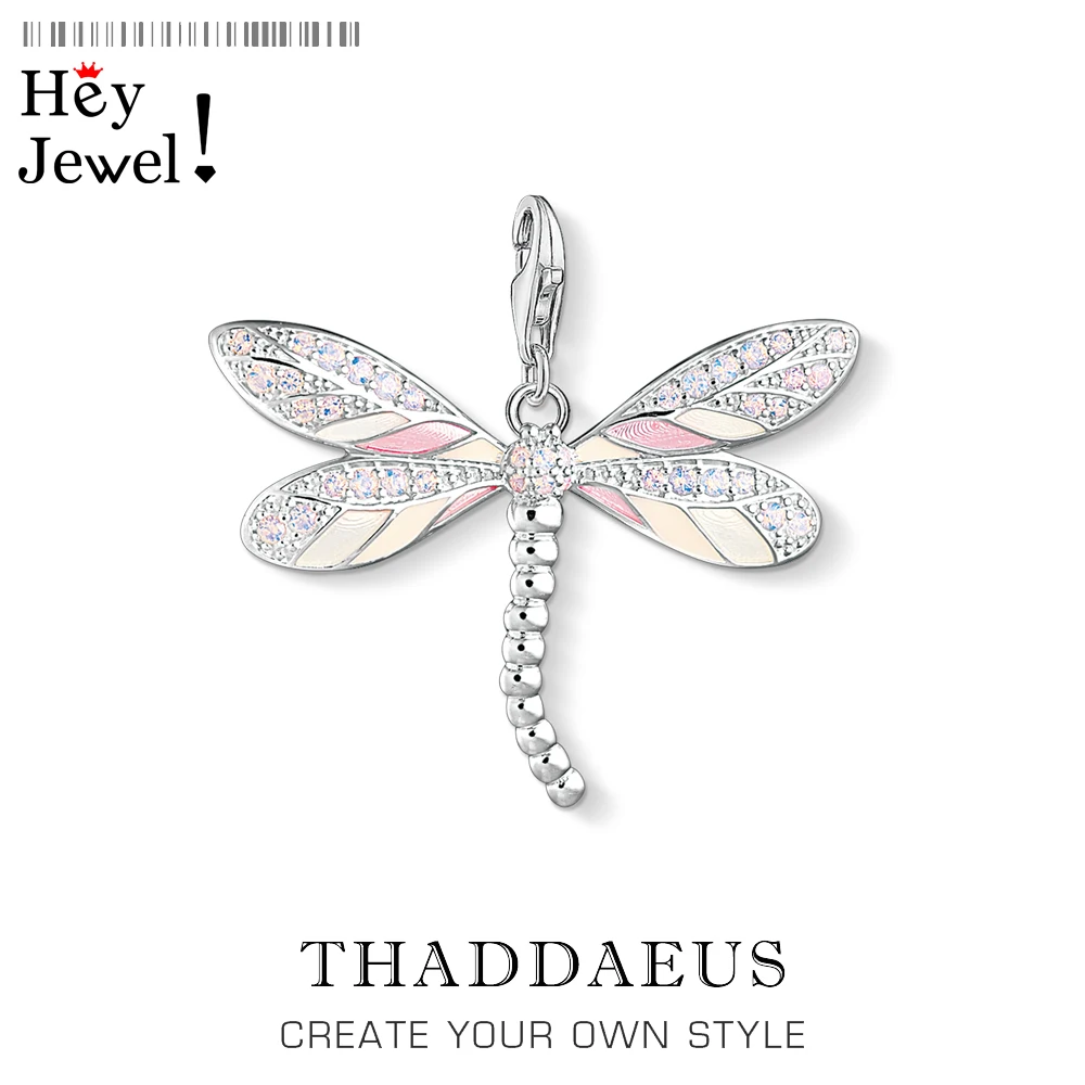 

Dragonfly Charms Pendant 2019 Europe Nature Jewelry Tropical Accessories 925 Sterling Silver Fashion Jewelry Gift For Women