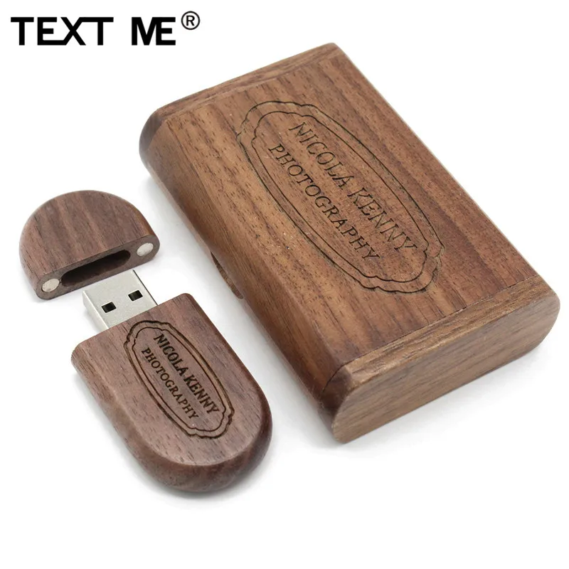 Текстовый я деревянный+ коробка логотип печать usb флэш-накопитель usb 2,0 4 ГБ 8 ГБ 16 ГБ 32 ГБ 64 ГБ фотография подарок