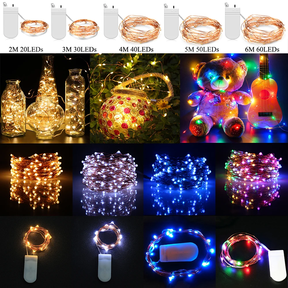 Для детей 2 4 6 M отличный подарок на Рождество LED Fairy светильник провода гирлянда