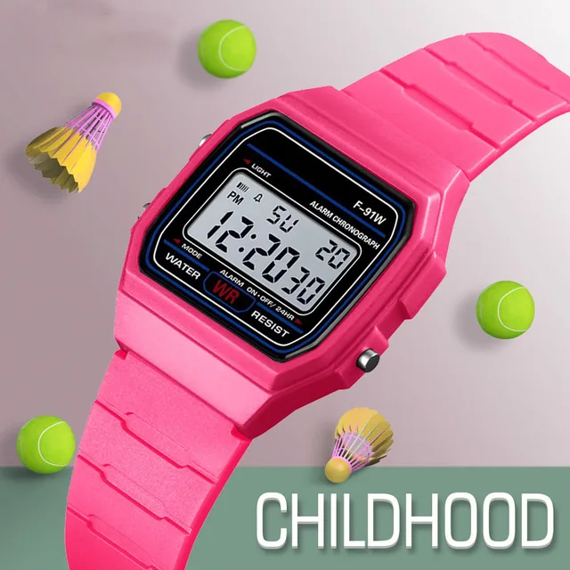 Multifunction Children Digital Watches Boys Silicone Strap Electronic Watch Girls Chronograph Alarm Students Led Display Clock 3
