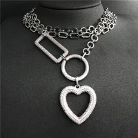 cheny s925 sterling silver december new heart shaped chain necklace womens luxurious fashion temperament sweater chain