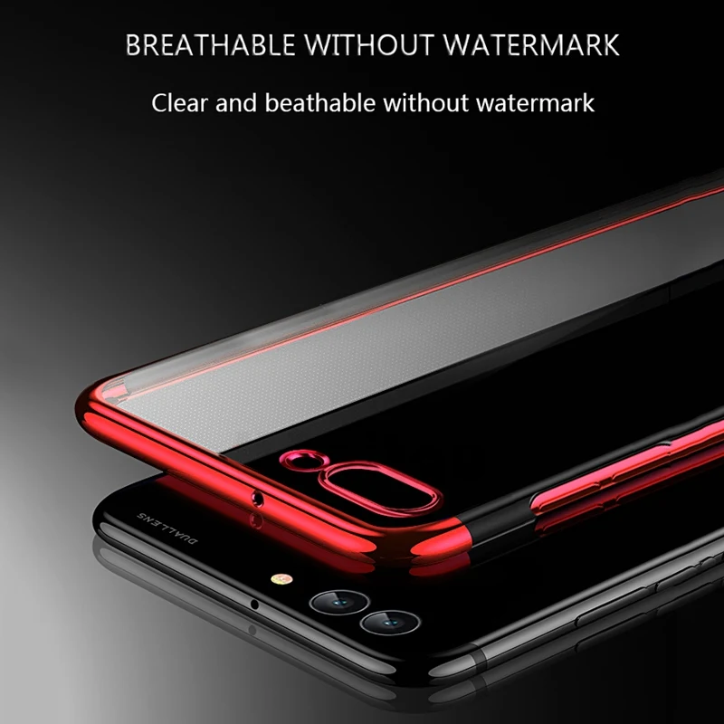 Роскошный чехол UPaitou с покрытием для Huawei Nova 2 Lite Plus 2i 2S мягкий прозрачный
