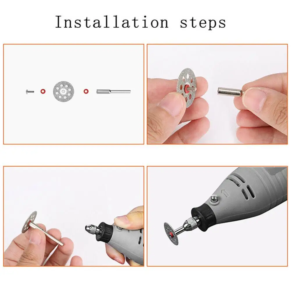 Набор лезвий для мини циркулярной пилы из быстрорежущей стали 60 шт. шлифовальные