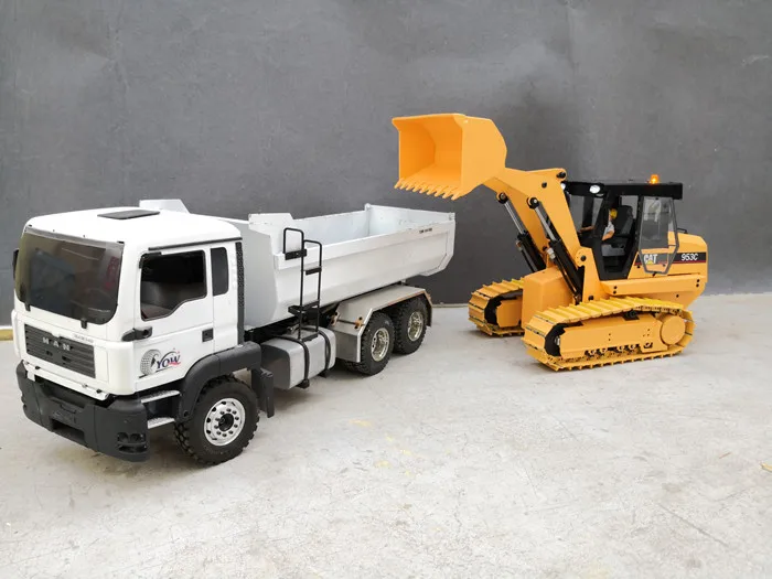 Günstig 1/14 Elektro-hydraulische Fernbedienung Modell Von Alle-metall Crawler Loader