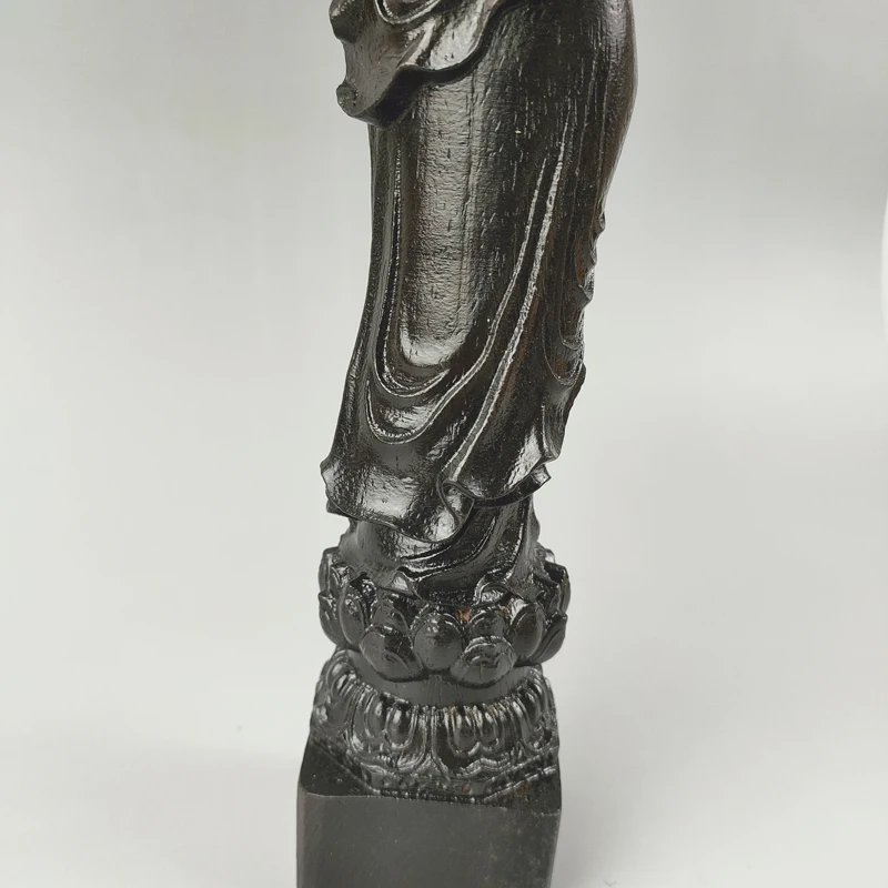 Elaborate Chinese Classical Handmade Home Decoration Collection Ebony Wood Kwan-yin Auspicious Statue / Guan yin | Дом и сад