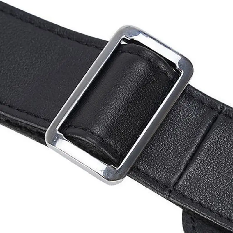 

Adjusted Padded Genuine Leather Wide Shoulder Bag Strap Replacement for Laptop Case Luggage Crossbody Messenger Handbag