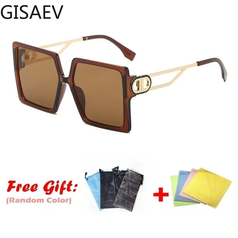 

Square Sunglasses 2021 New Women Fashion Vintage Shades Men Brand Design Luxury Big Sun Glasses UV400 Oversized Eyewear Female