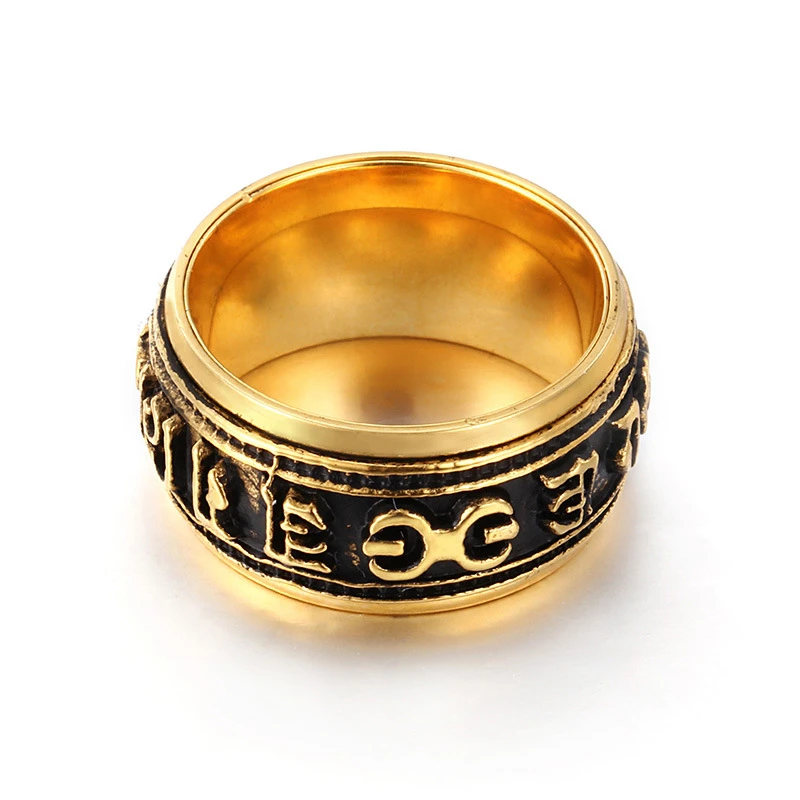 

olevo (olevo) brand factory direct sales new product retro rotating ring men and women jewelry couple ring jewelry hot sale whol