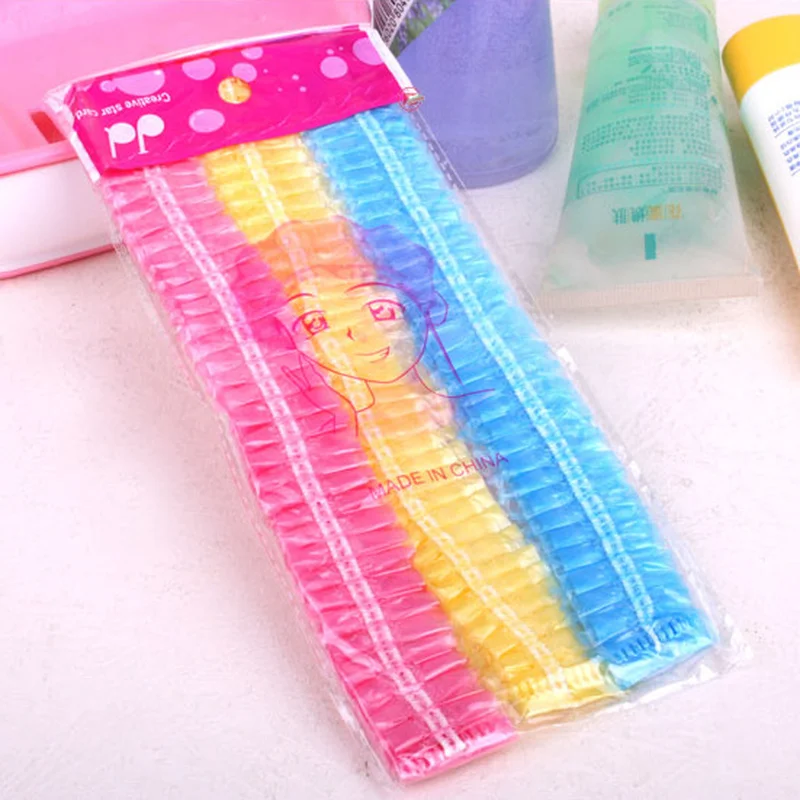 Одноразовые пластиковые шапки для волос спа-салонов 10 шт./компл. прозрачная