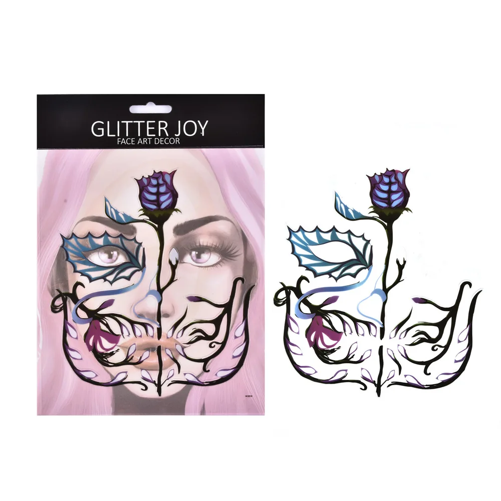1 шт. 3D Сексуальная временная татуировка краска для лица украшения наклейка