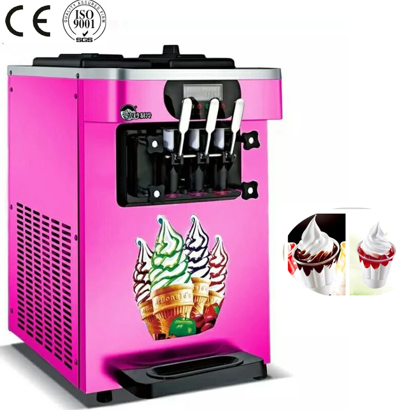 

18L/H soft table top ice cream machine commercial ice cream making machine
