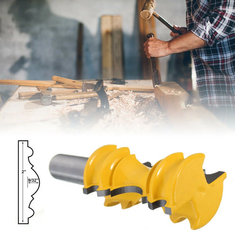

Crown Molding Router Bit Trimming Engraving Woodworking Flush Carpentry