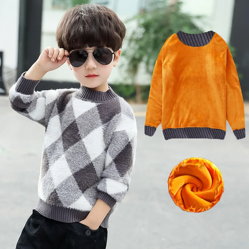 

2020 Fashion Boys Sweater Spring Winter Infant Boy Outerwear Cotton Sweater Kids Sweater Children Knitwear Sweater Brand Tops