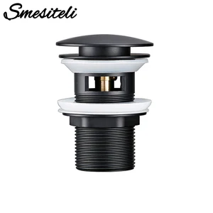 Слив для раковины, из нержавеющей стали, с переливом