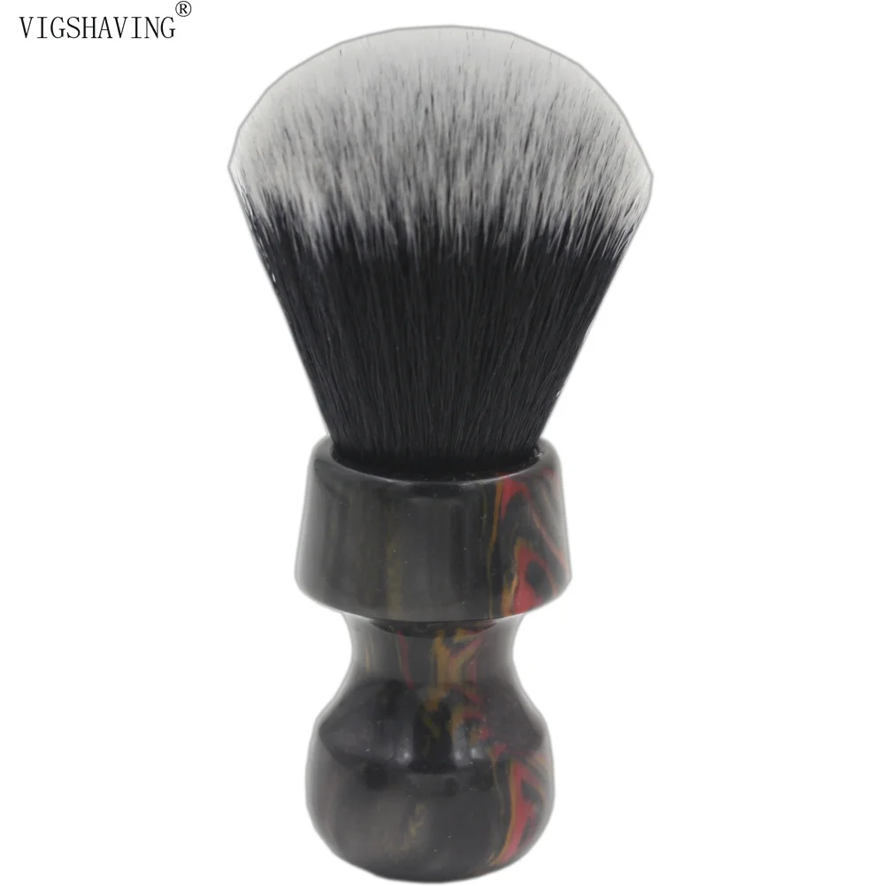24 мм узел смолы ручка синтетических волос кисти для бритья мужчин парикмахера