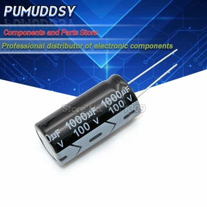 5 шт.; Высокое качество; 100V1000UF 18*35 мм 1000 мкФ 100V 18*35 электролитический конденсатор с алюминиевой крышкой