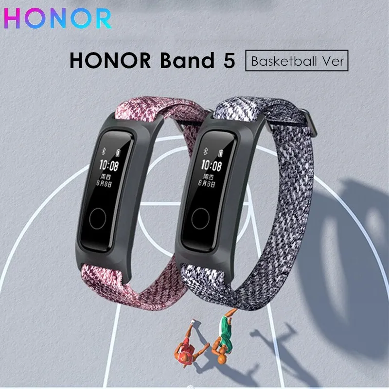 Смарт браслет HUAWEI Honor Band 5 баскетбольная Версия 6 осевой датчик 5ATM