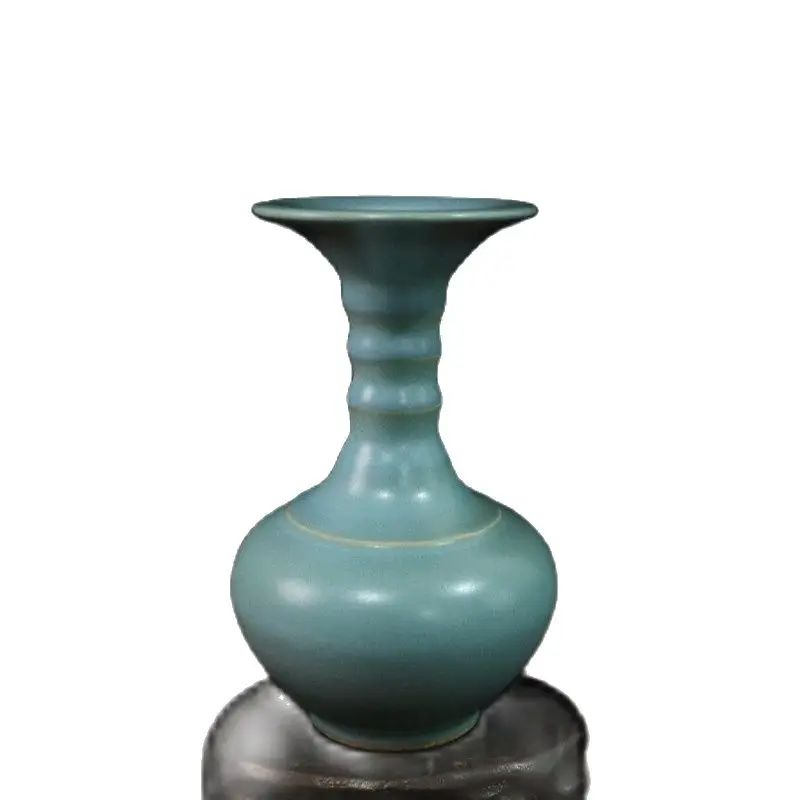 

Китайская старая фарфоровая глазурованная бамбуковая ваза Tianqing