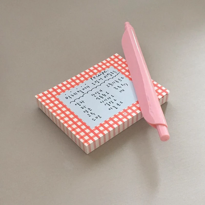 100 листов в Корейском стиле ретро клетку Примечание Бумага закладки для блокнота