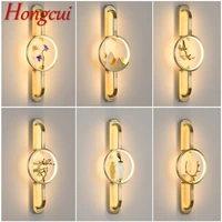 hongcui%c2%a0wall sconce%c2%a0lights modern brass creative indoor led lamp design for home corridor