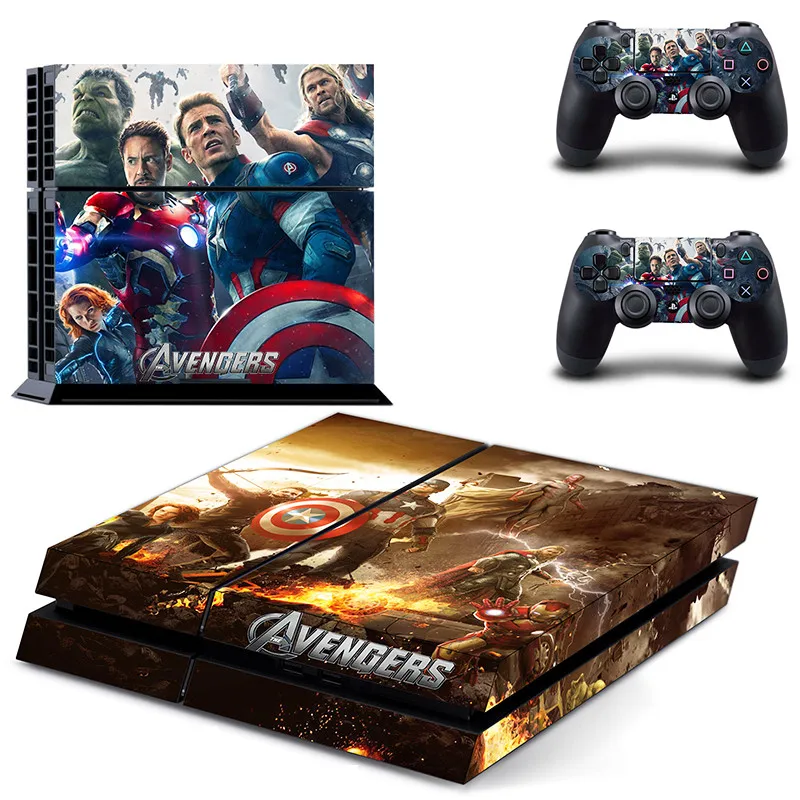 DPTM0252 Marvel Мстители PS4 наклейка s Play station 4 кожа PS 4 наклейки Наклейки Обложка для playstation 4 PS4 консоль и контроллер кожи - Цвет: DPTM0252