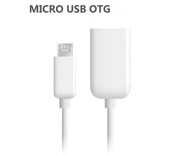 10 см микро USB OTG кабель адаптер Черный Белый для Android Sony Samsung HTC LG Tablet PC /MP3/MP4 смартфон