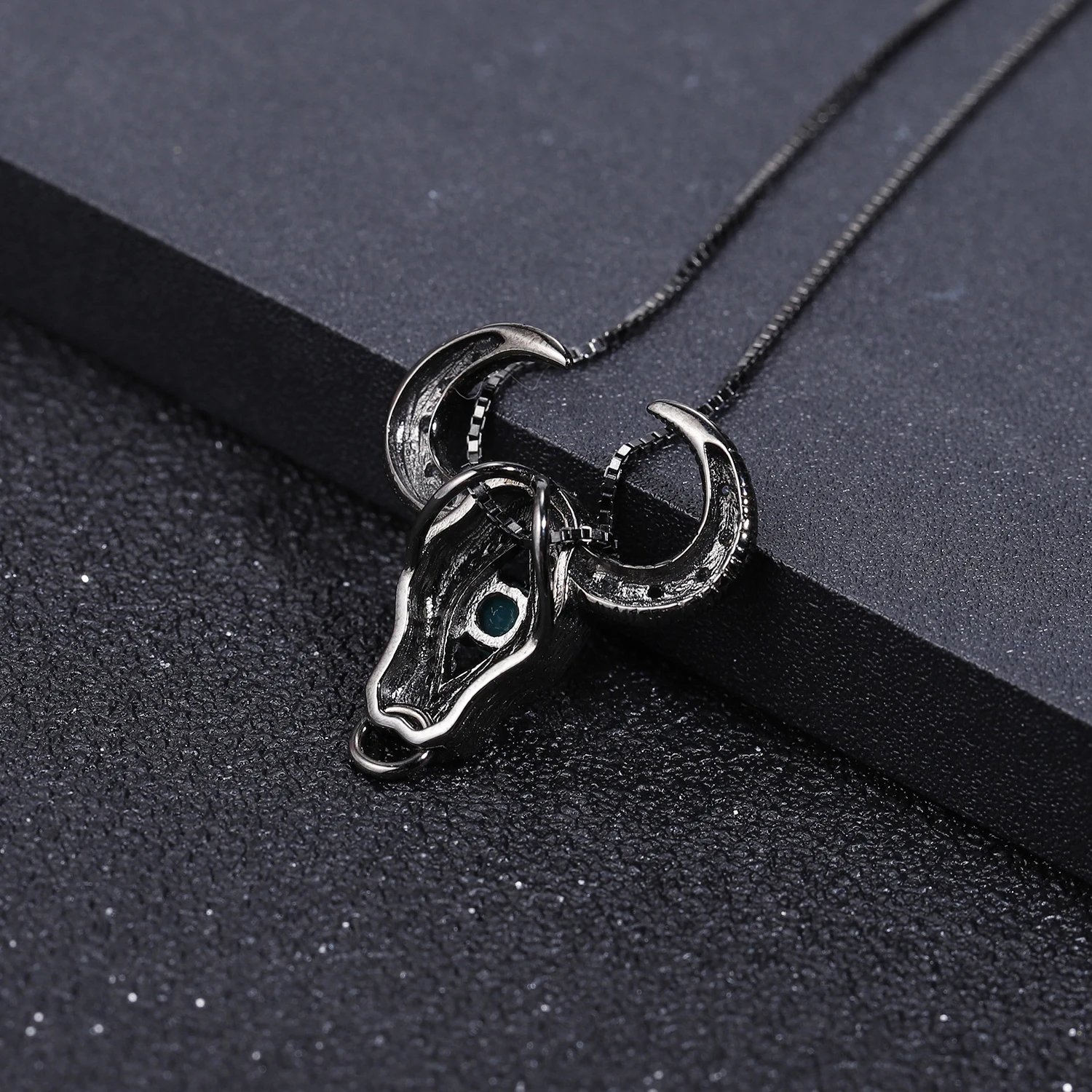 Ожерелье женское из серебра 925 пробы с голубым топазом | Украшения и аксессуары