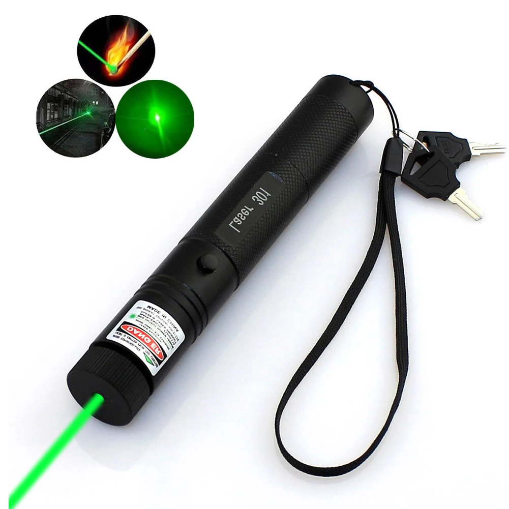 

Hunting 532nm 5mw Green Laser Sight 301 Pointer High Powerful Adjustable Focus Lazer Red Lasers Pen Burning Match (no Battery)