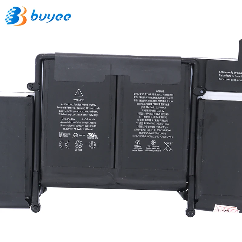 74.9Wh 11 42 V A1582 Аккумулятор для ноутбука Macbook Pro 13 дюймов A1502 2015 год ME864 ME865 6559mAh |