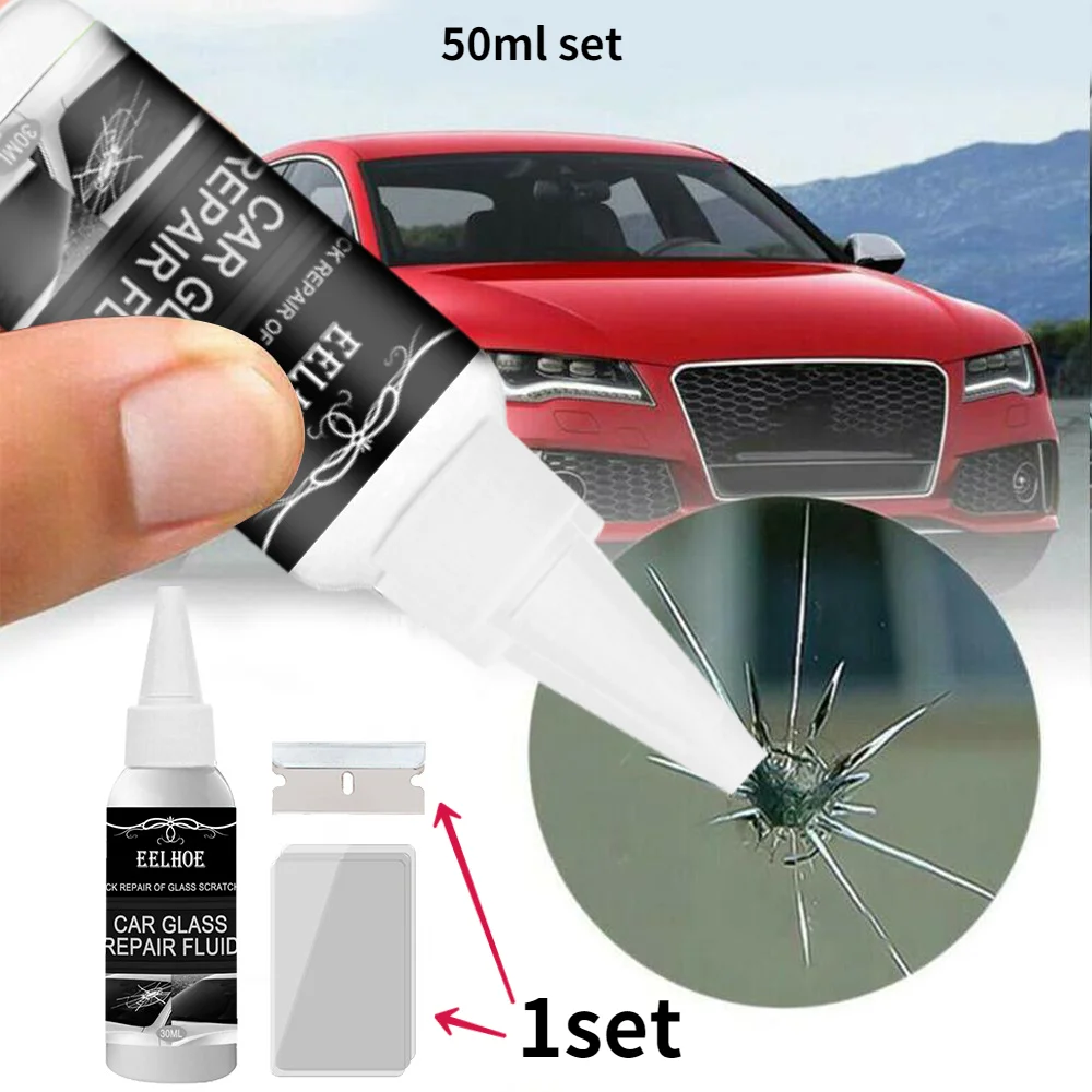 

New Car Windshield Repair Tool DIY Phone Screen Repair Kit Glass Curing Glue Auto Glass Scratch Crack Restore Windshield Cleaner