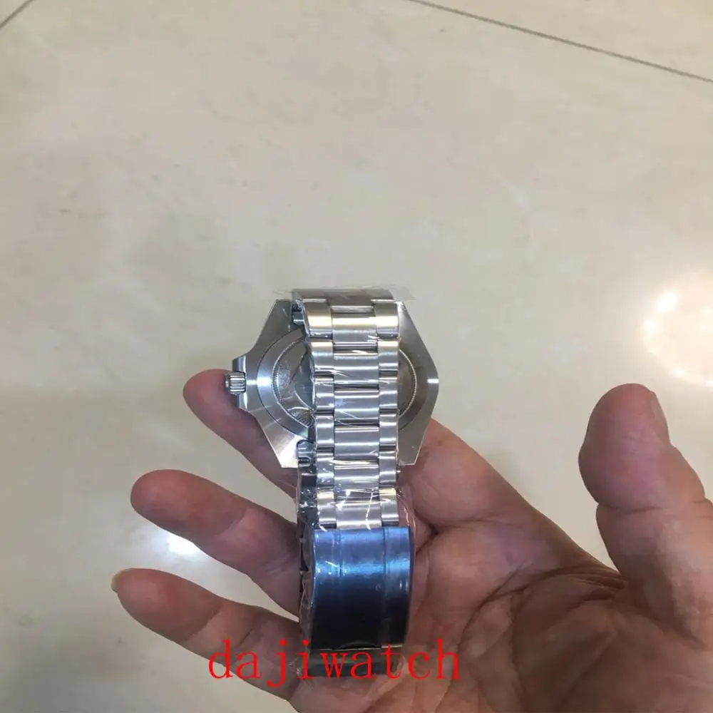 40 мм чехол 316L нержавеющая сталь Fit ETA 2836 Miyota 8215 DG 3804 Дата Лупа сапфировое стекло